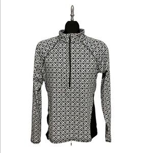 C9 by Champion Black & White 3/4 Zip Athletic Jacket
